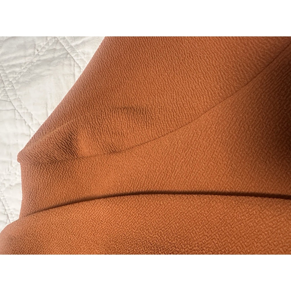 Lock N Love Women's Rust Blazer Jacket Ruched Sleeves Open Front Long Sleeve XXL - Picture 8 of 9